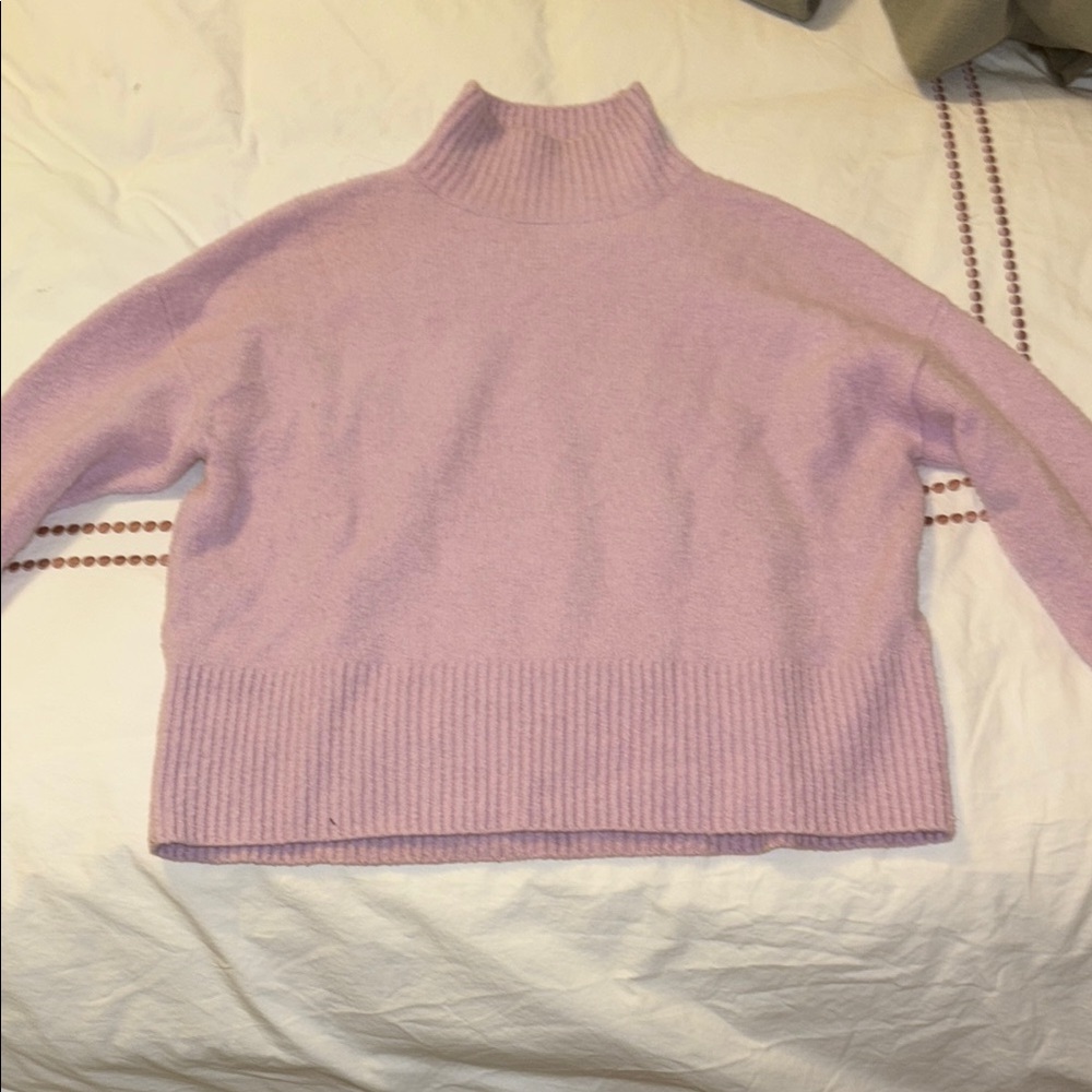 & Other Stories Pink Turtleneck Sweater